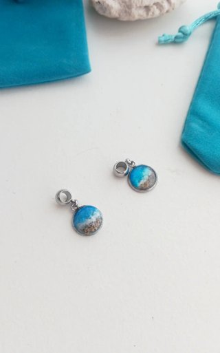 Charm Mar Resina Azul para pulsera