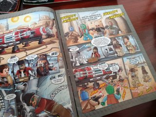 Lote 30 revistas Lego Star Wars, lata Darth Maul