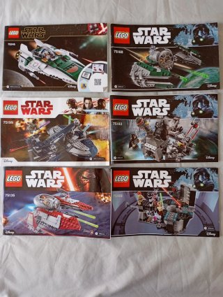 Confezione 6 Scatole LEGO Star Wars Dismesse