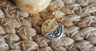 Charm Medallon Sol y Luna