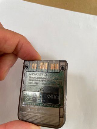 Sony Playstation 1 Ps1 Memory Card Originale Nero