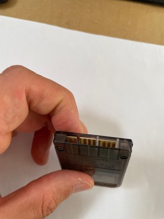 Sony Playstation 1 Ps1 Memory Card Originale Nero