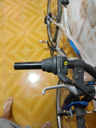 Bicicleta 24 plateada