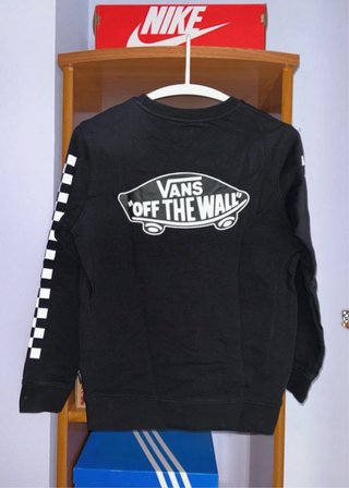 Sudadera Vans Negra Sin Gorro Talla M.