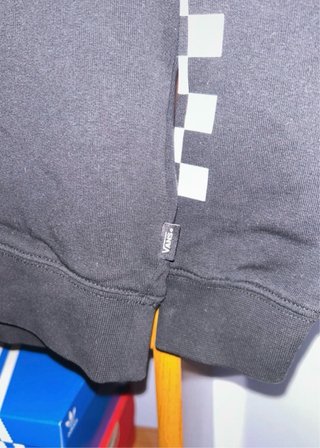 Sudadera Vans Negra Sin Gorro Talla M.