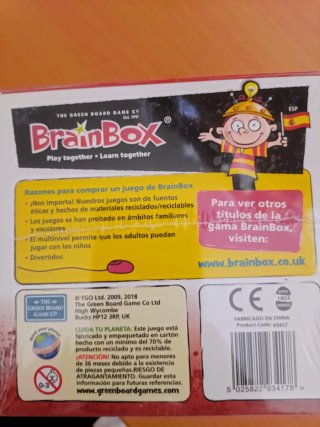 BrainBox Historia Mundial Juego de Mesa