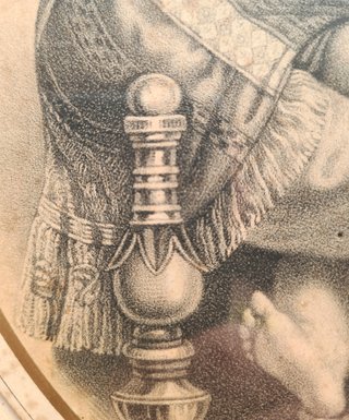 Stampa Madonna con Bambino, Cornice Dorata, 800