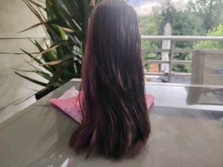 Muñeca Grande Princesa Morada y Rosa