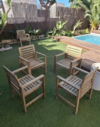 Sedie da giardino in legno IKEA