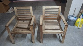 Sedie da giardino in legno IKEA