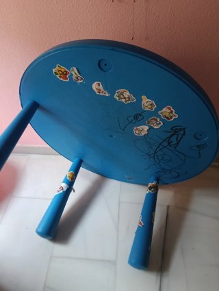 Mesa infantil IKEA azul