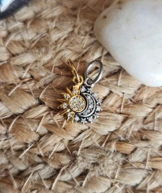 Charm Colgante Divisible Luna y Sol