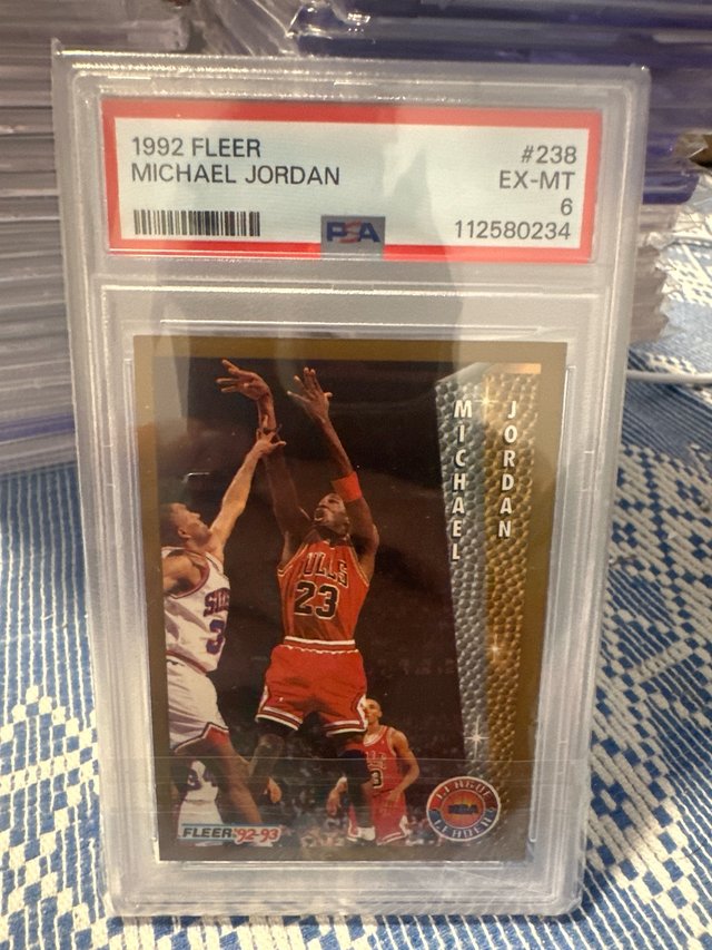 Cromo Michael Jordan 1992 Fleer EX-MT 6