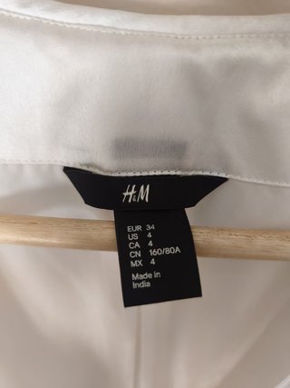 Chaqueta H&M blanca lentejuelas T34