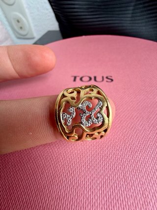 Anillo Tous Oro 18k y Diamantes