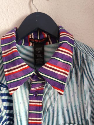 Camisa Custo Barcelona Talla M - Rayas y Tigre
