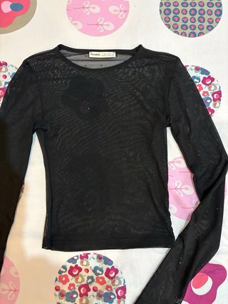 Camiseta Pull&Bear brillo transparente