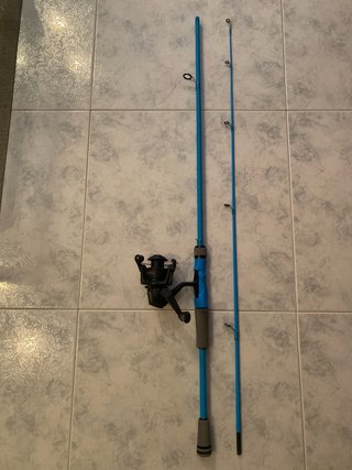 Caña de pescar 1.80m + carrete Caperlan 2000