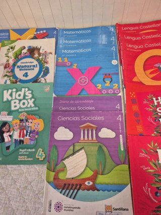 Libros de texto de 4 de primaria