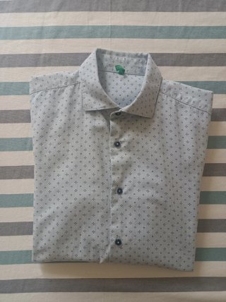 Camicia Benetton fantasia micro