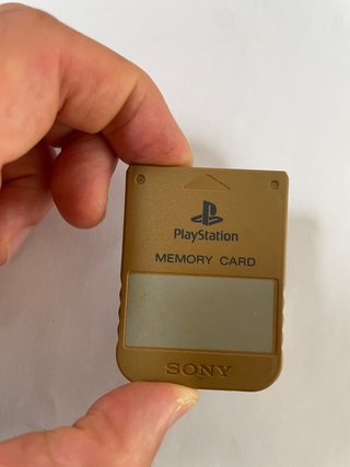 Sony Playstation 1 Ps1 Memory Card Originale Grigi