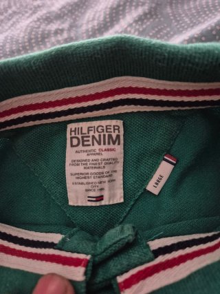 Polo Tommy Hilfiger Verde Talla L