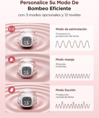 Sacaleches eléctrico manos libres. NUEVO sin usar.