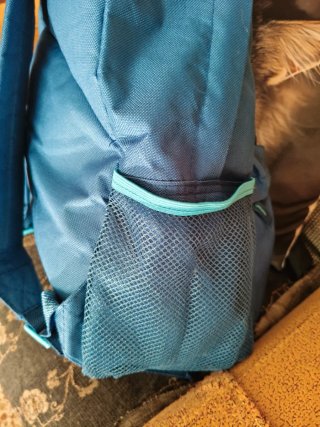 Mochila azul con diseño de Stitch