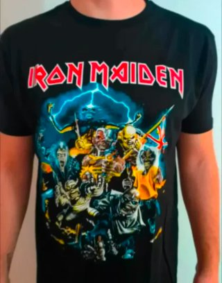 CAMISETA NEGRA - IRON MAIDEN - TALLA L y más...