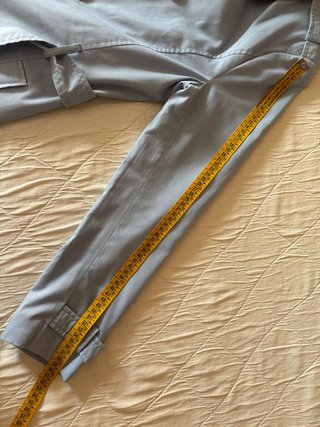 Gabardina Stradivarius azul mujer