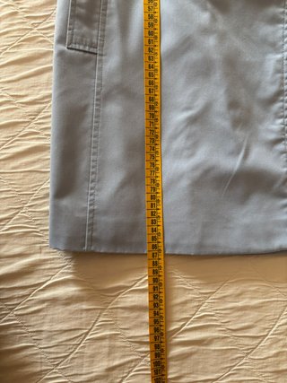Gabardina Stradivarius azul mujer