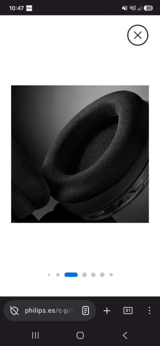 Cascos Philips SHC5200 Inalámbricos Negro