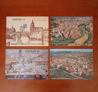 4 Postales Día del Sello España (Leer Descripción)