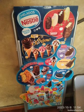 Cartel Helados Nestle Antiguo