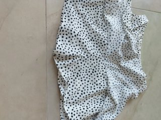 Falda pantalón de verano con estampado de lunar