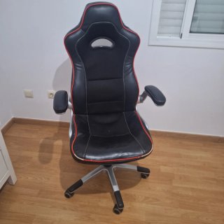 Silla Gaming Ergonómica Vayne Negro/Rojo