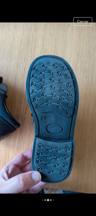 Zapatos escolares piel negra alta calida