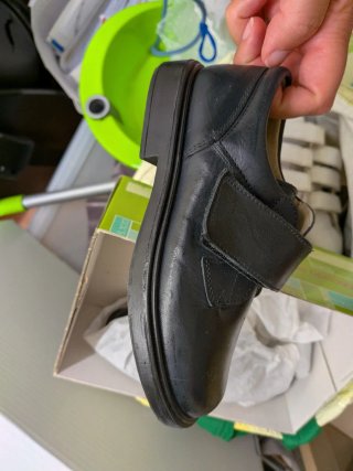 Zapatos escolares piel negra alta calida