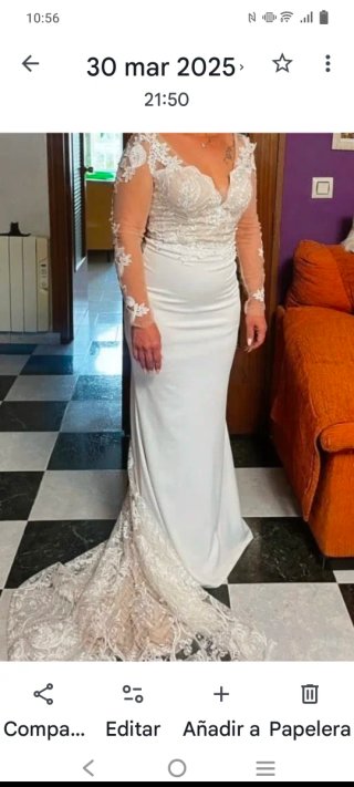 Vestido de Novia y Blanco Encaje