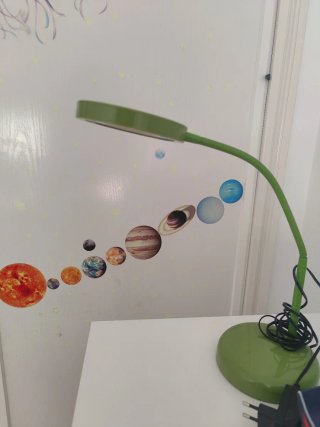Flexo de escritorio verde