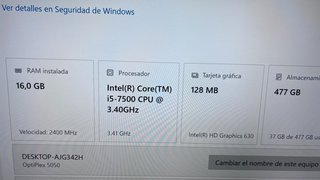Dell Optiplex 5050 SFF 16GB RAM / 480GB SSD