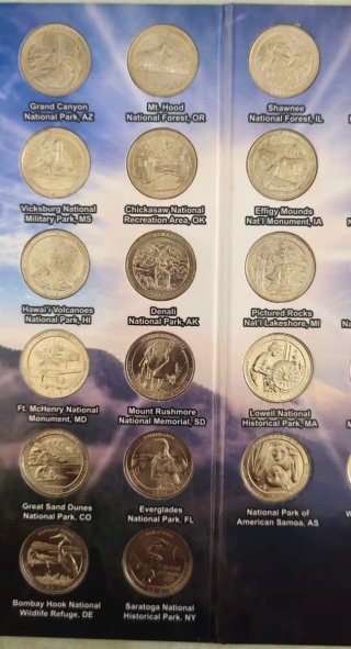 Monedas Nacional Parks Quarters 2010-2021