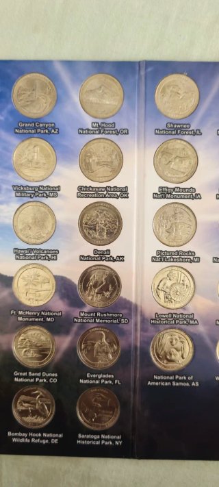 Monedas Nacional Parks Quarters 2010-2021