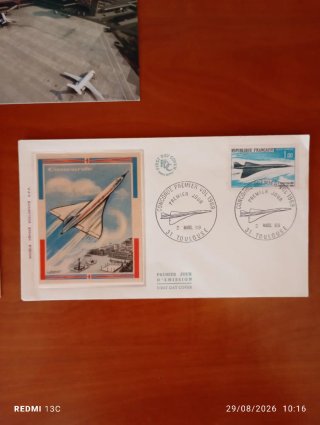 Lote 3 postales sobre Concorde (Leer descripción)
