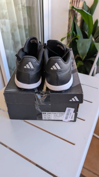 Zapatillas Adidas Fútbol Negras y Plateadas