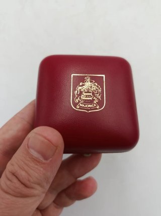 ANTIGUO BROCHE MAJORICA PLATA Y BAÑO DE ORO