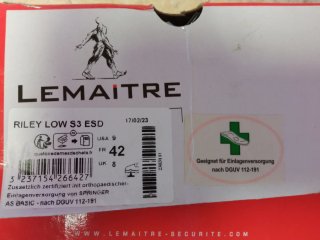 Zapatos de seguridad Lemaître Talla 42