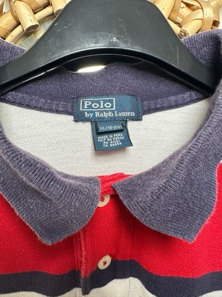 Polo Ralph Lauren Rayas Rojo Blanco Azul