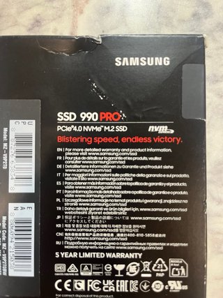 SSD Samsung 990 PRO 2TB PCIe 4.0 NVMe 7450Mb/s