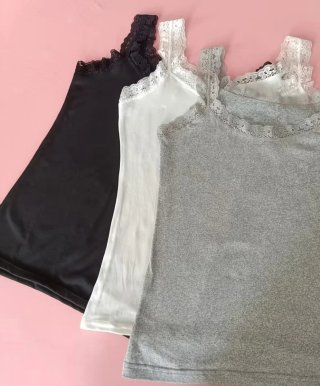 Lote 3 Camisetas Talla XL Encaje
